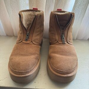 UGG Neumel Platform Zip Suede Boots